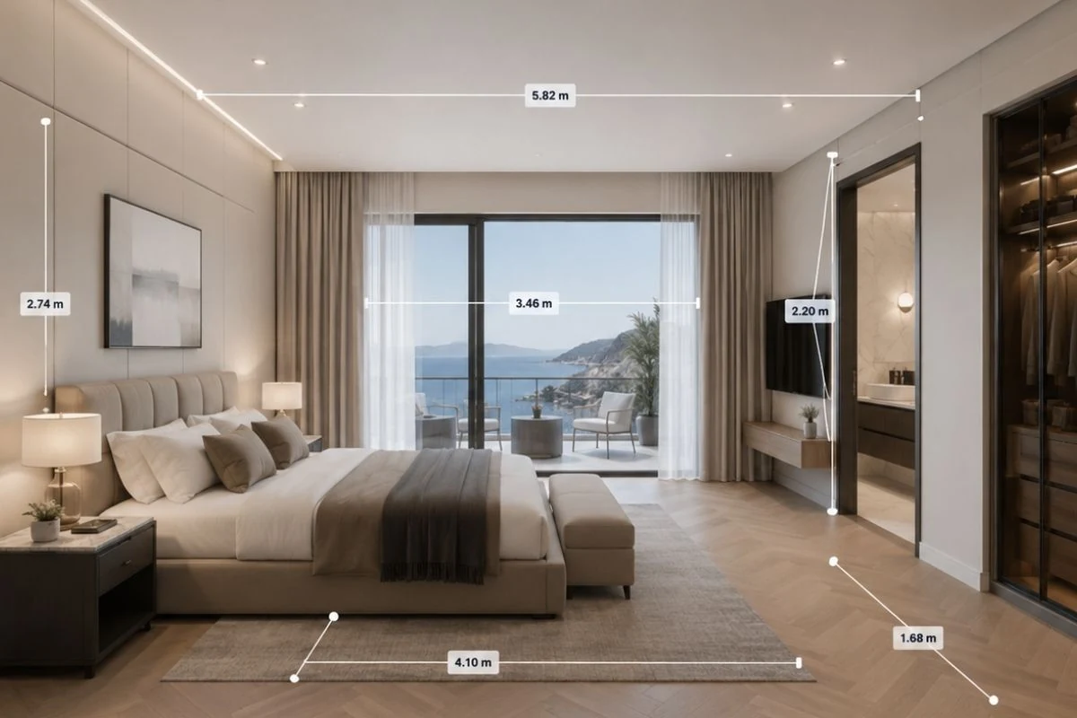 How much does a 3D virtual tour cost - scale-accurate room measurements taken from the 3D model