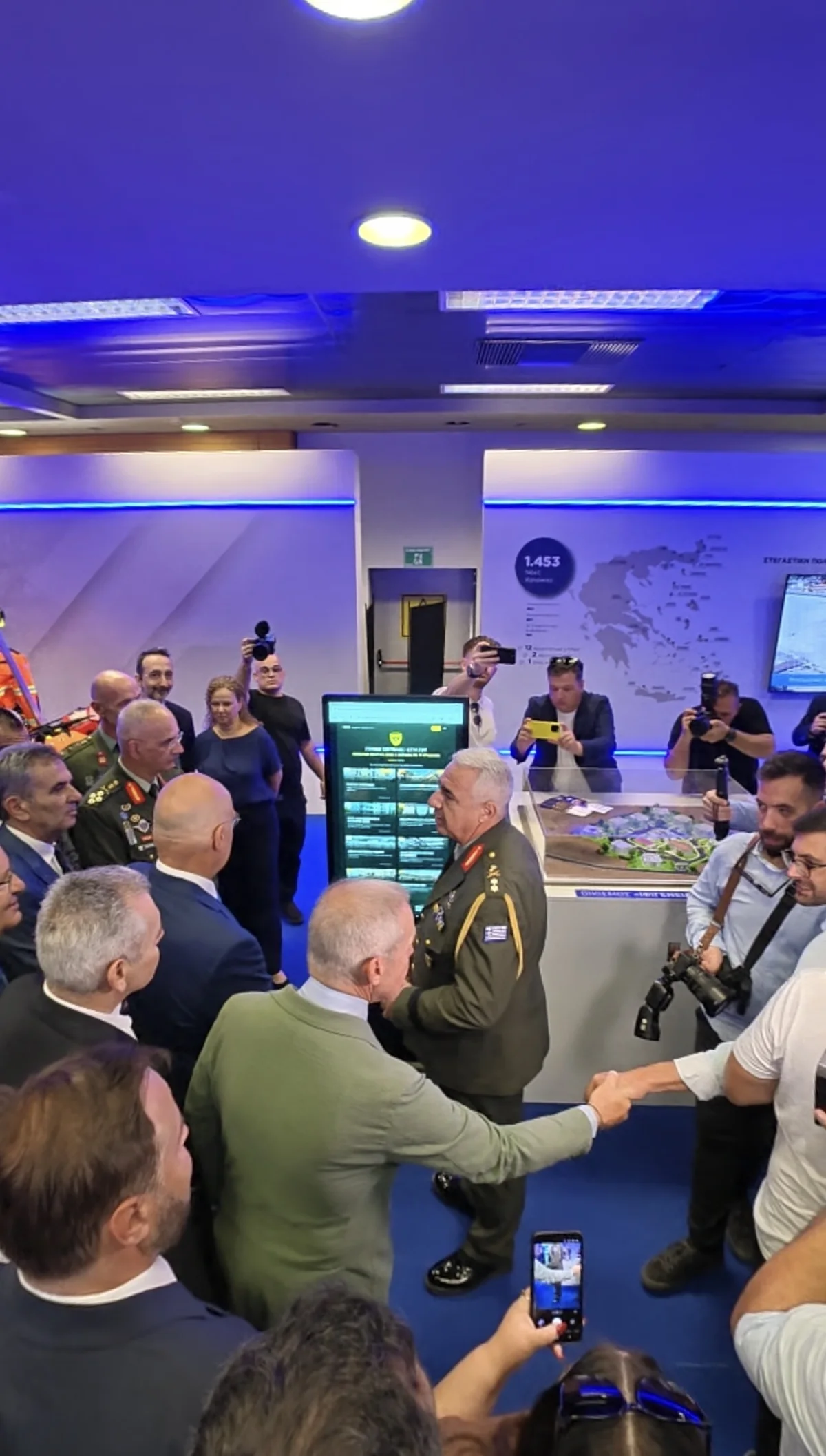 A moment from the presentation at the Ministry of National Defence pavilion at the 90th Thessaloniki International Fair