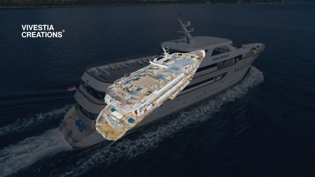 Ambassador Travel cruise ship 3D Virtual Tour shown as a dollhouse view