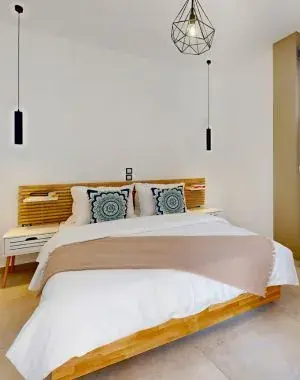 Bright bedroom of a property