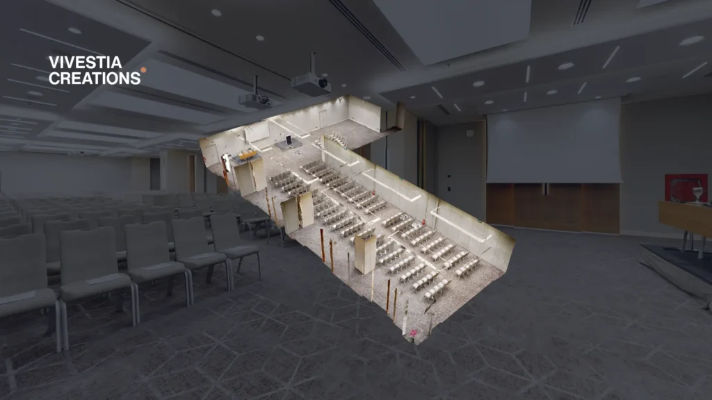 Crowne Plaza Athens 3D Virtual Tour shown as a dollhouse view