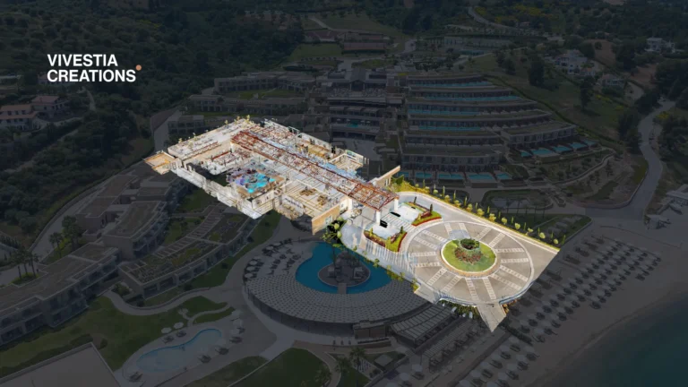 Miraggio Thermal Spa Resort 3D Virtual Tour shown as a dollhouse view