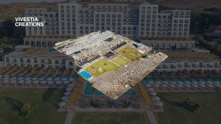 Mitsis Selection Alila 3D Virtual Tour shown as a dollhouse view